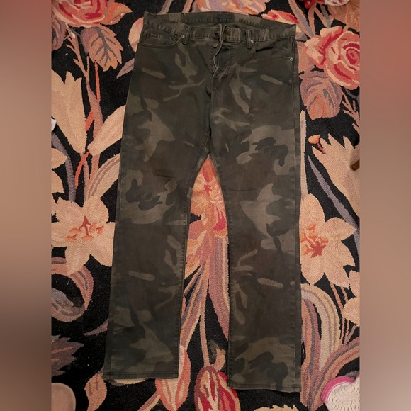 Ralph Lauren POLO camouflageprint heavy weight cotton pants